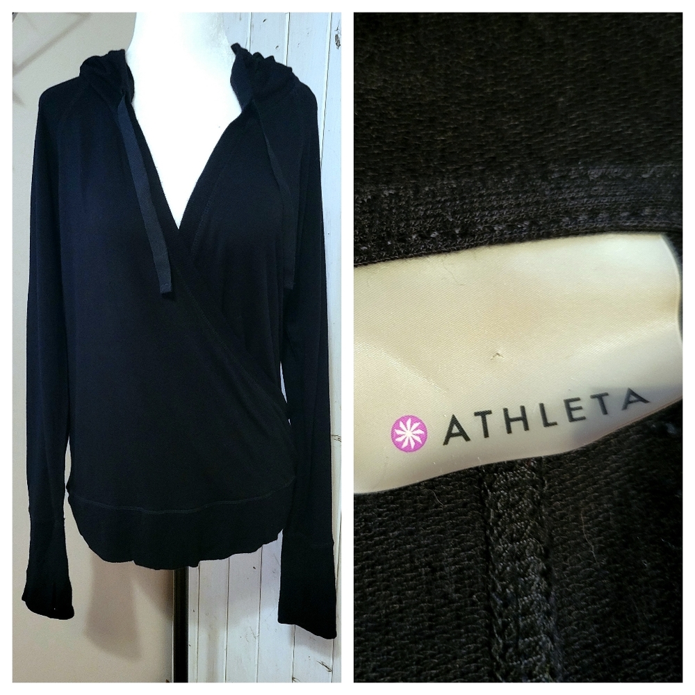 ATHLETA | RECHARGE SWEATER black medium